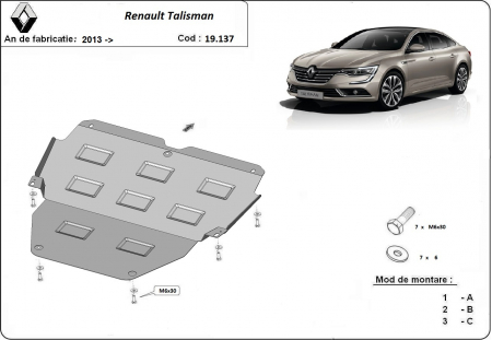 Scut motor Renault - Scut motor metalic Renault Talisman dupa 2016