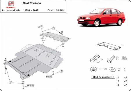 Scut motor Seat - Scut motor metalic Seat Cordoba 1993-2002