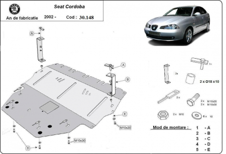 Scut motor Seat - Scut motor metalic Seat Cordoba 2002-2010 (diesel)