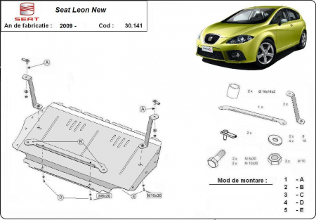 Scut motor Seat - Scut motor metalic Seat Leon 2 2004-2012