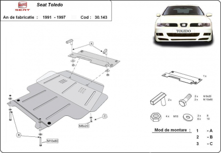 Scut motor Seat - Scut motor metalic Seat Toledo 1991-1997