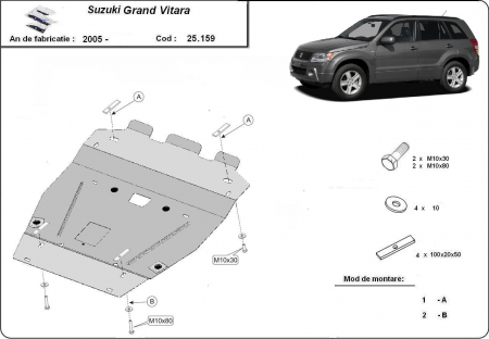 Scut motor Suzuki - Scut motor metalic Suzuki Grand Vitara dupa 2005