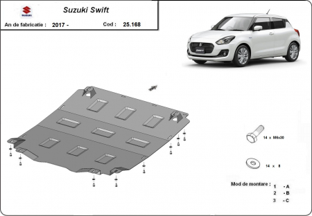 Scut motor Suzuki - Scut motor metalic Suzuki Swift dupa 2017