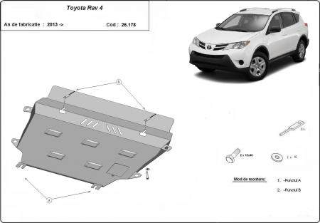 Scut motor Toyota - Scut motor metalic Toyota RAV 4 dupa 2013