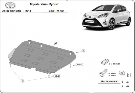 Scut motor Toyota - Scut motor metalic Toyota Yaris Hybrid dupa 2013