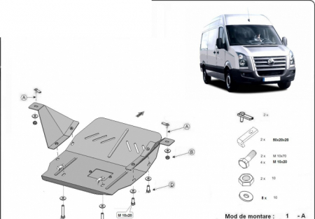 Scut motor Vw - Scut motor metalic Vw Crafter 2006-2016