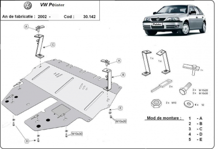 Scut motor Vw - Scut motor metalic VW Pointer dupa 2002