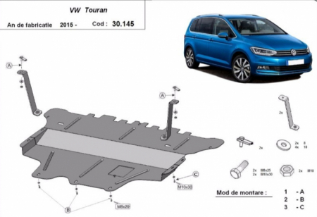 Scut motor Vw - Scut motor metalic Vw Touran dupa 2015 (manuala)