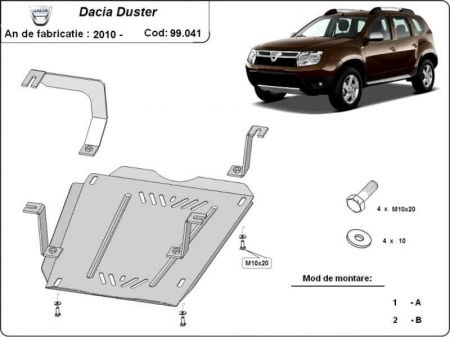 Scut rezervor Dacia Duster 4x4 fabricat dupa 2018