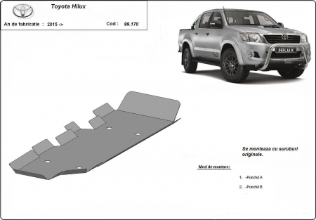 Scut motor Toyota - Scut rezervor Toyota Hilux 2004-2015