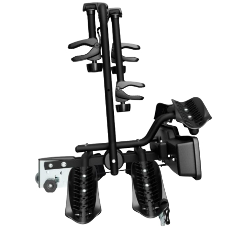 Suport 2 biciclete Peruzzo Siena 668E compatibil cu biciclete electrice cu prindere pe carligul de remorcare, Negru Mat [5]