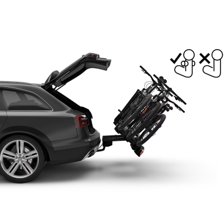 Suport 3 biciclete Thule VeloCompact F cu prindere pe carligul de remorcare de tip FIX4BIKE [5]