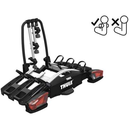 Suporturi biciclete - Suport 3 biciclete Thule VeloCompact F cu prindere pe carligul de remorcare de tip FIX4BIKE