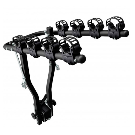 Suporturi biciclete - Suport 4 biciclete Peruzzo Arezzo 667/4N cu prindere pe carligul de remorcare, Negru