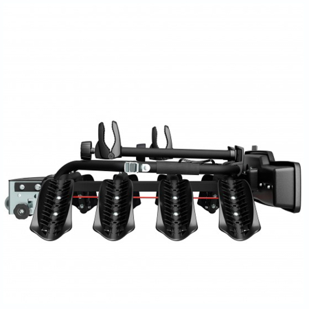 Suport 4 biciclete Peruzzo Siena 668/4N cu prindere pe carligul de remorcare, Negru [3]