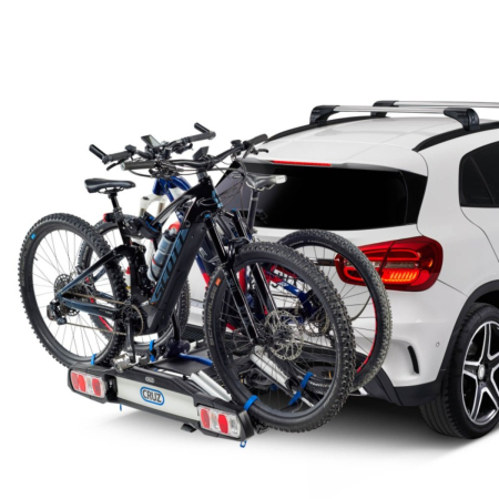 Suport biciclete Cruz Pivot eBike R3 940-509 cu prindere pe carligul de remorcare, pentru 2 biciclete electrice, 13 pini [1]