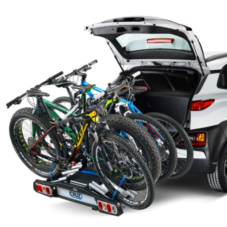 Suport biciclete Cruz Pivot R3 940-516 cu prindere pe carligul de remorcare, pentru 4 biciclete, 13 pini [2]