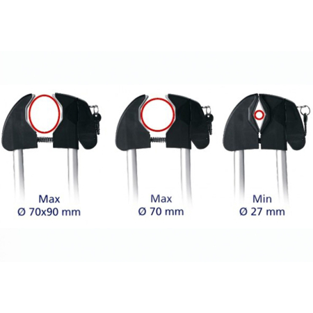 Suport biciclete Peruzzo Roma Tandem 604 Aluminiu cu prindere pe bare transversale - pentru o bicicleta [4]