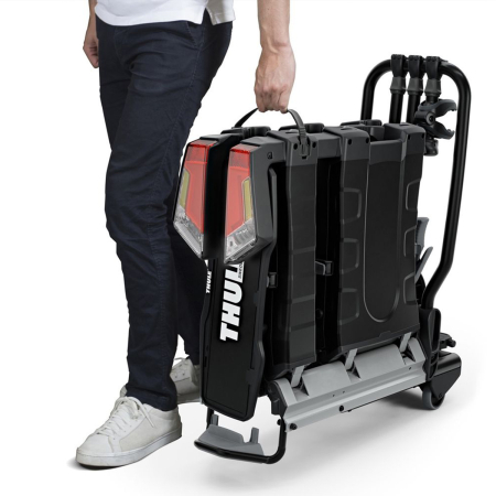 Suport biciclete Thule EasyFold XT 3  NEGRU cu prindere pe carligul de remorcare - pentru 3 biciclete [3]