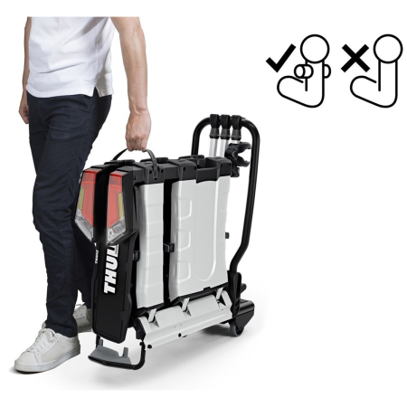 Suport biciclete Thule EasyFold XTF 3 cu prindere pe carligul de remorcare (13pini)- pentru 3 biciclete [3]