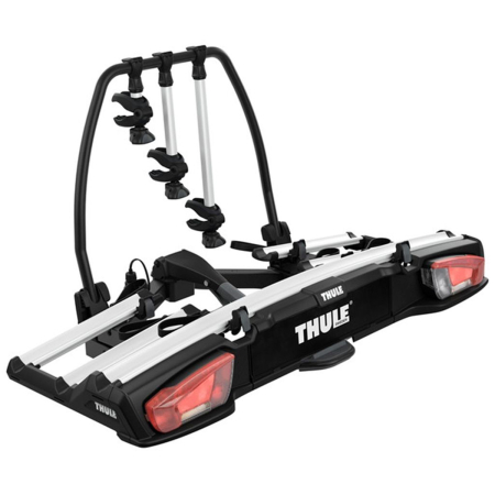 Suporturi biciclete - Suport  pentru 3 biciclete Thule VeloSpace 939 XT3 cu prindere pe carligul de remorcare (13pini) Argintiu/Negru