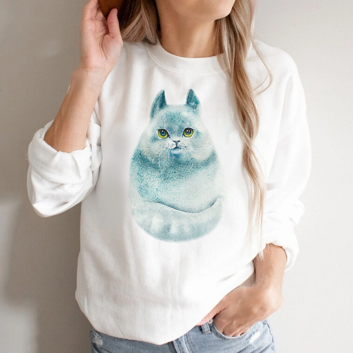 Bluza Dama Alba Calm Cat [1]