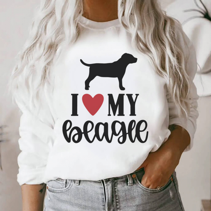 Bluza Dama Alba Love my Beagle [1]