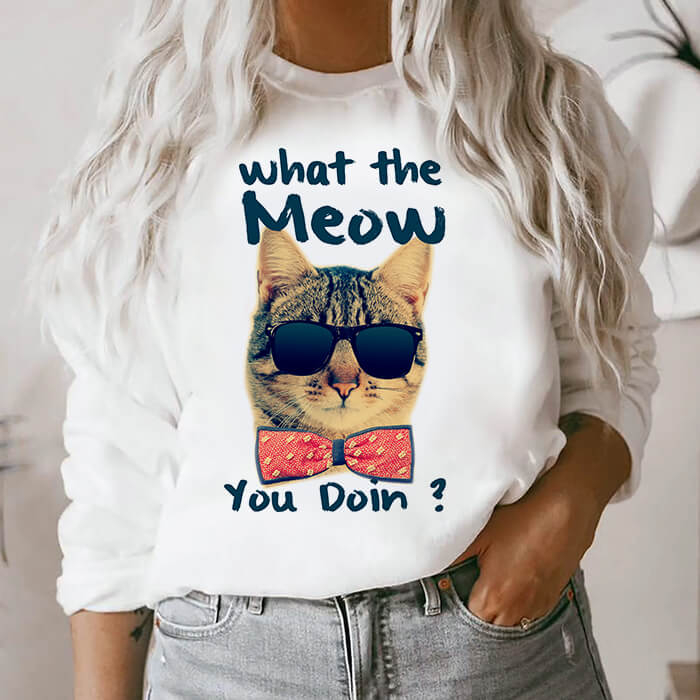 Bluza Dama Alba What The Meow You Doin Outlet S [1]
