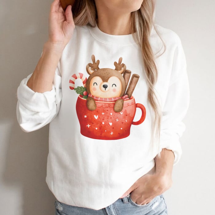 Bluza Dama Christmas Deer Mug [1]