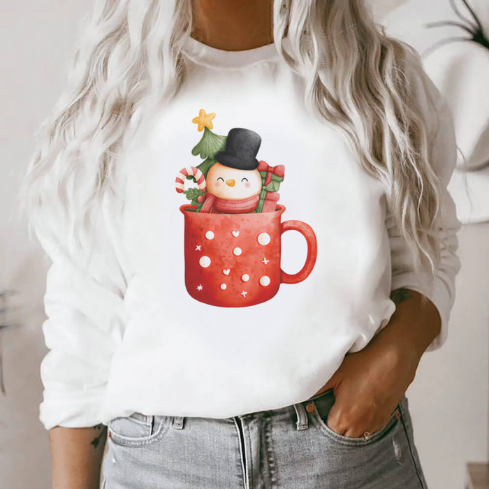 Bluza Dama Christmas Snowman Mug [1]