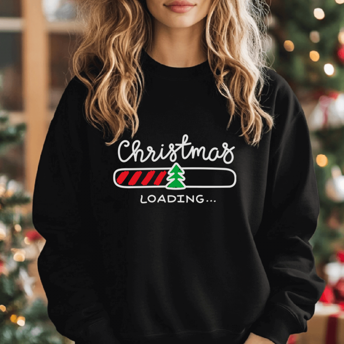 Bluza Neagra Dama Christmas Loading [1]