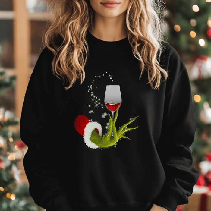 Bluza Neagra Dama Drink Grinches [1]