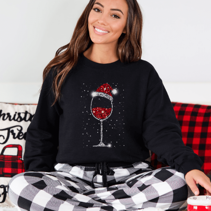 Bluza Neagra Dama Festive Wine [1]