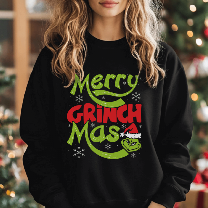 Bluza Neagra Dama Grinch-Mas [1]