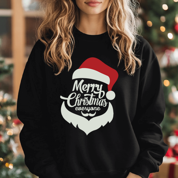 Bluza Neagra Dama Merry Christmas Everyone [1]
