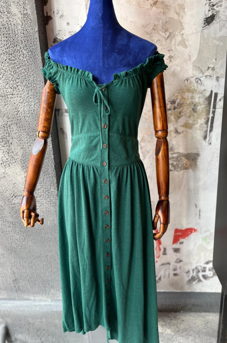 Rochie Verde Milkmaid Outlet [3]