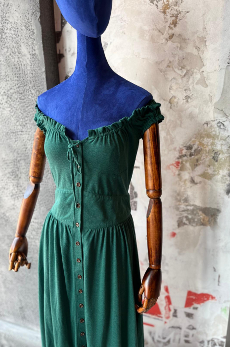 Rochie Verde Milkmaid Outlet [2]