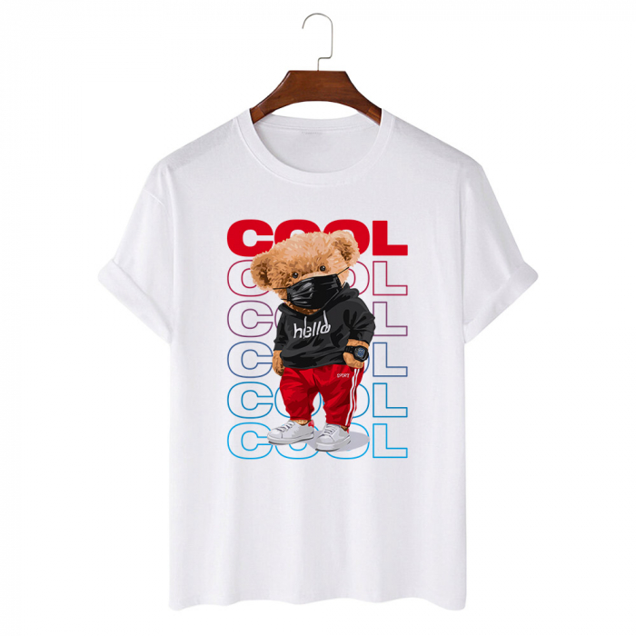 Tricou Alb Cool bear [1]