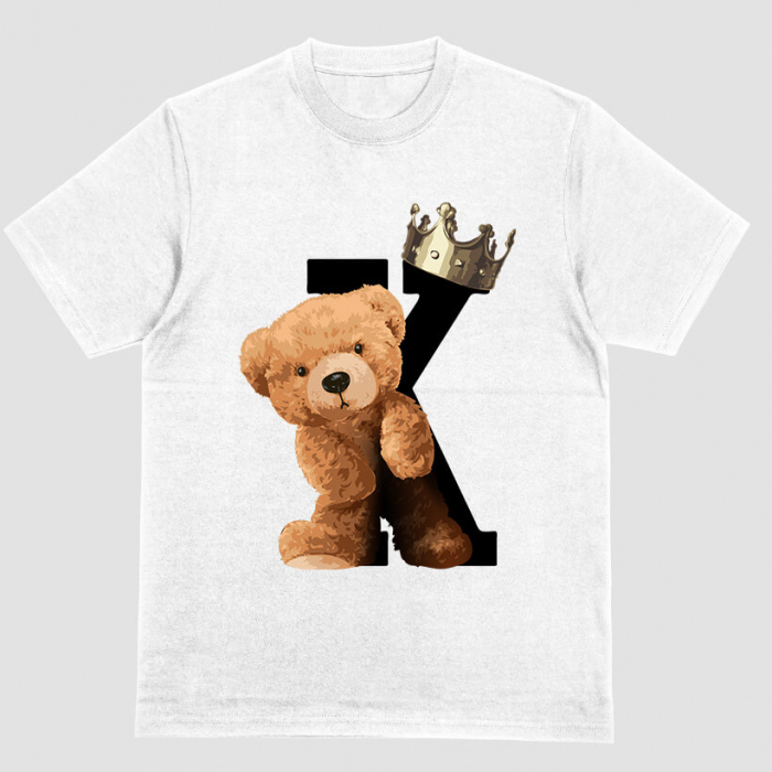 Tricou Unisex Alb Born To Be King [1]
