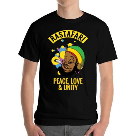 Tricou barbat Rastafari Negru [1]