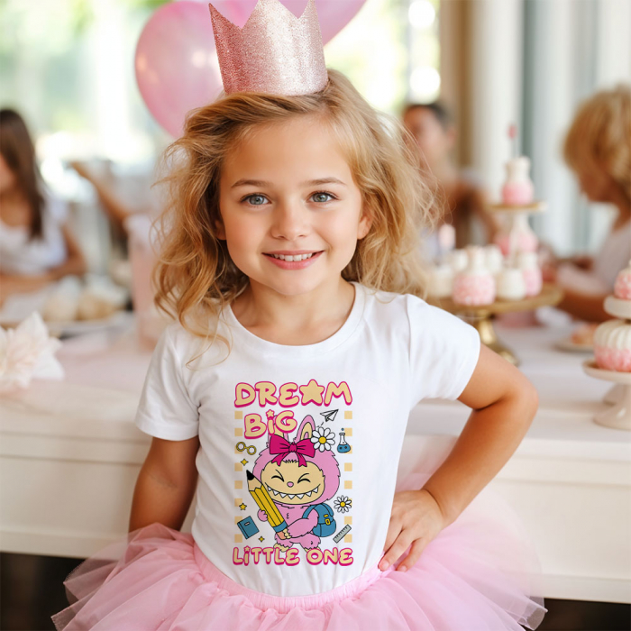 Tricou Copil Alb Dream Big Little One [1]