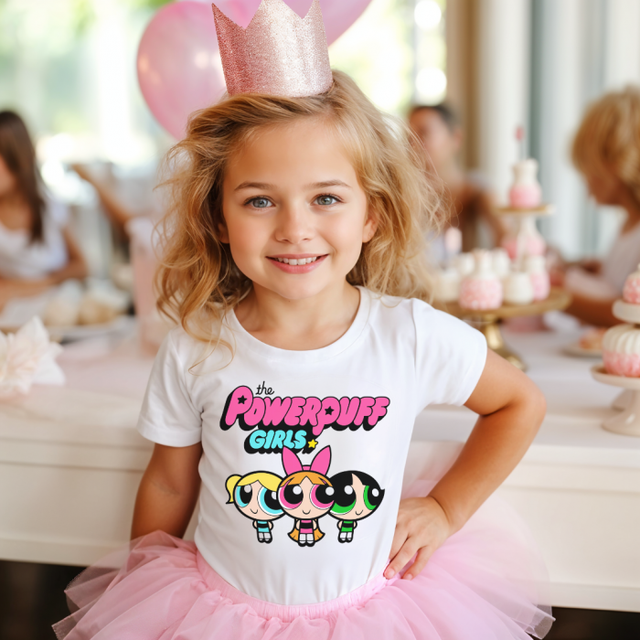 Tricou Copil Alb The Powerpuff Girls [1]