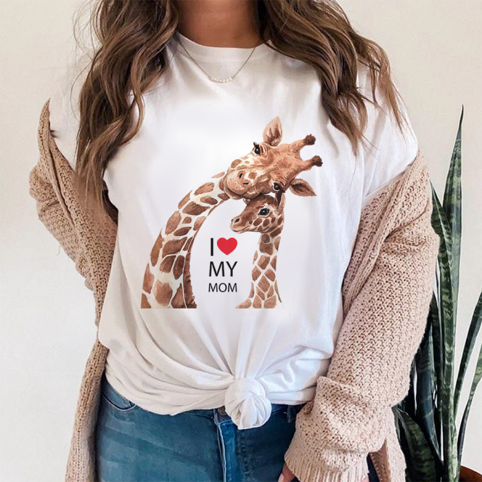 Tricou Dama Alb I Love My Mom Outlet S [1]