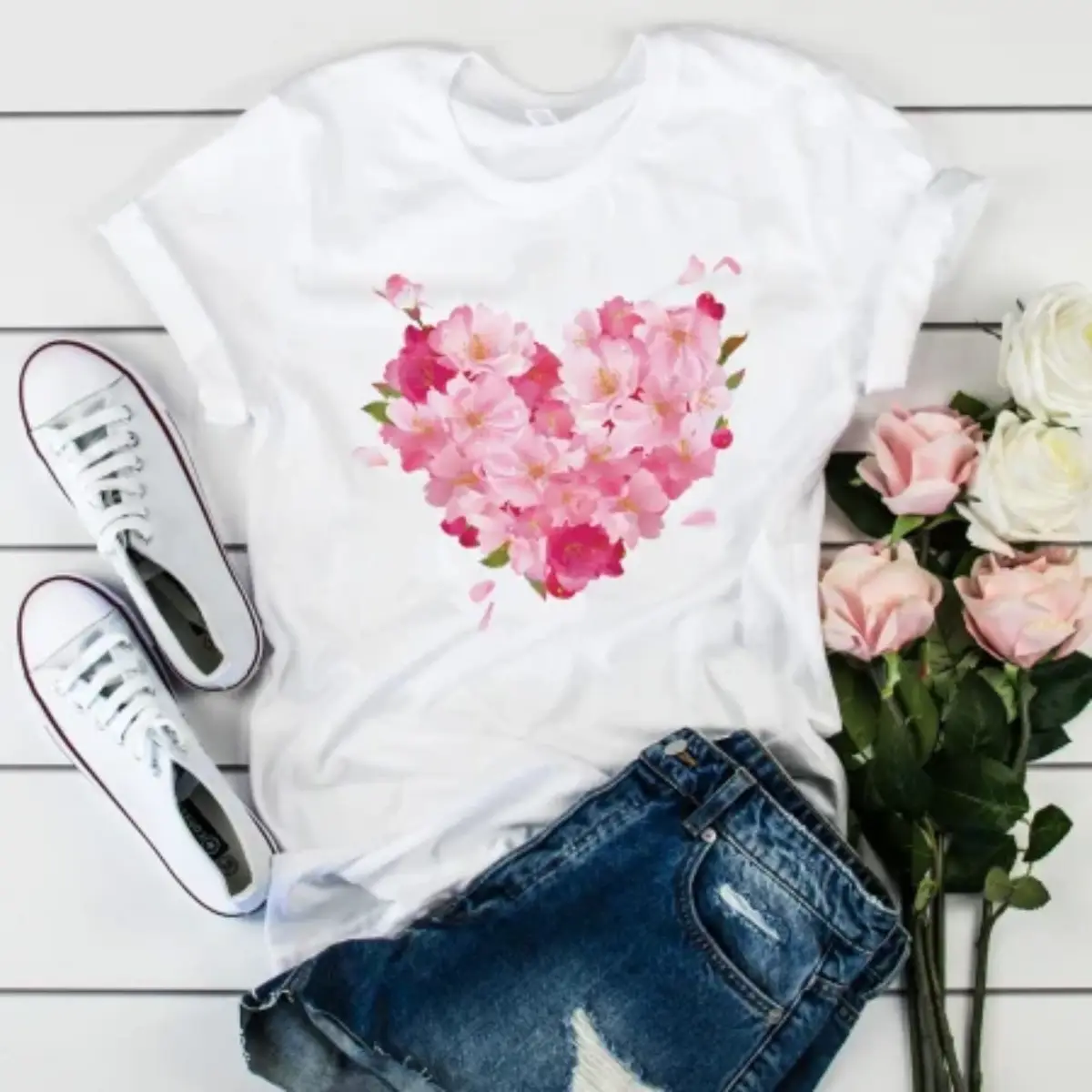 Blush Petal Heart [1]