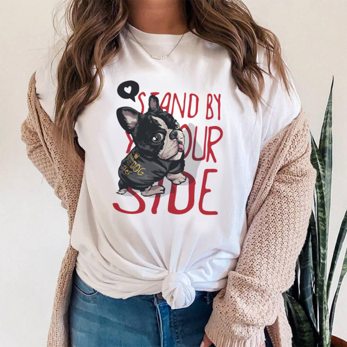 Tricou Dama Alb Smile Stand By Youe Side Outlet S [1]