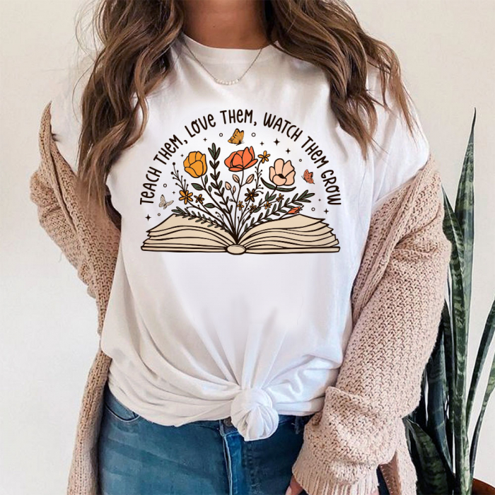 Tricou Dama Alb Watch Them Grow [1]
