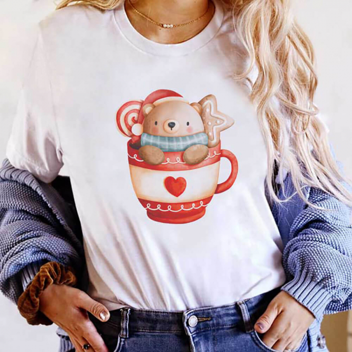 Tricou Dama Christmas Bear Mug [1]