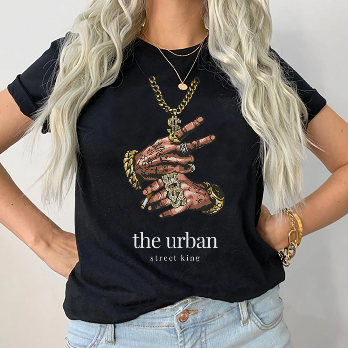 Tricou Dama Negru Street King Outlet L [1]
