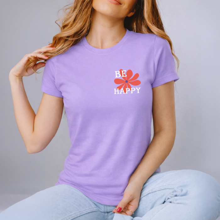 Tricou Dama Lila Choose to be happy [2]