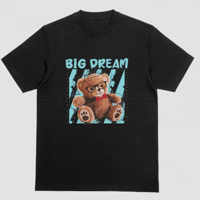 Tricou Unisex Negru Big Dream [1]